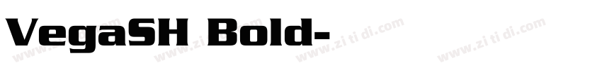 VegaSH Bold字体转换